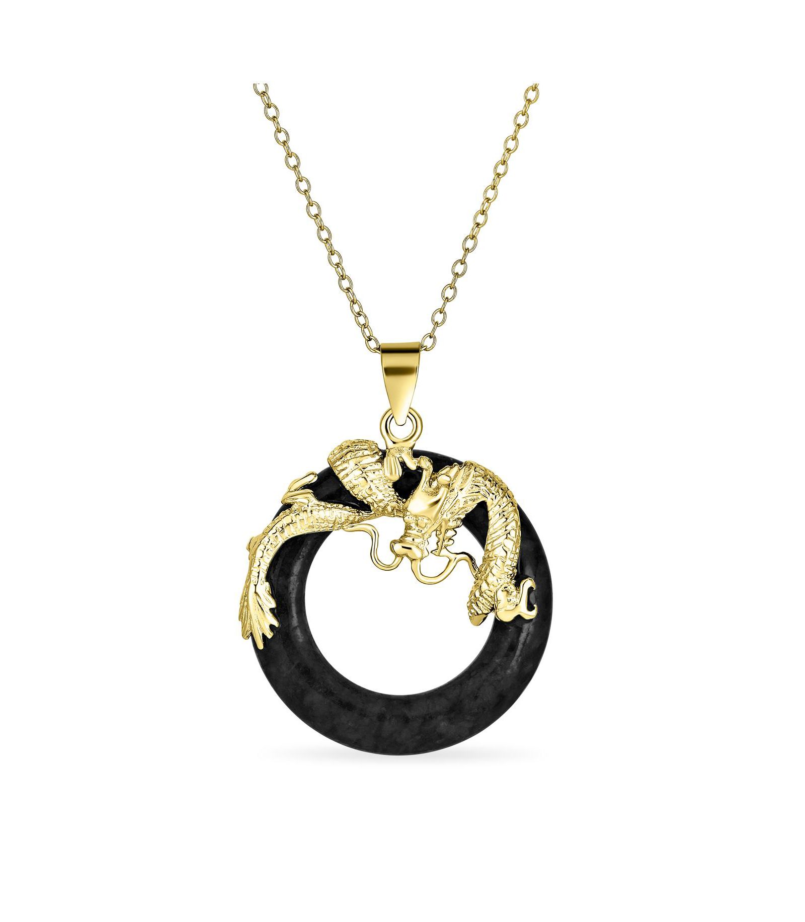 Подвеска Bling Jewelry Asian Style Jade Dragon из стерлингового серебра с красным и зеленым диском