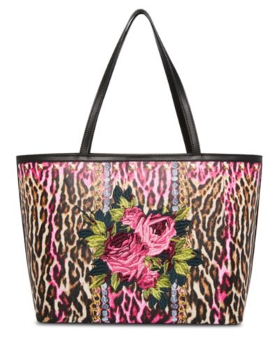 Сумка-тоут Betsey Johnson Leopard Embroidered Patch