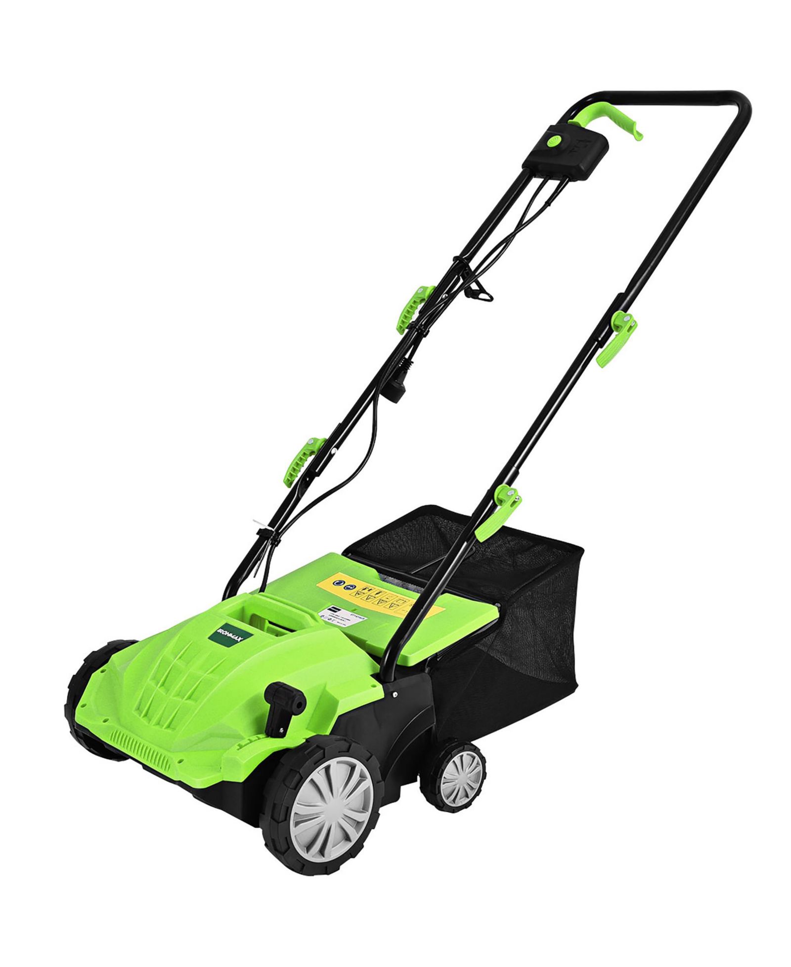 Costway IronMax 12-Amp Corded Electric Lawn Scarifier and Dethatcher with 13" Width and 40L Collection Bag