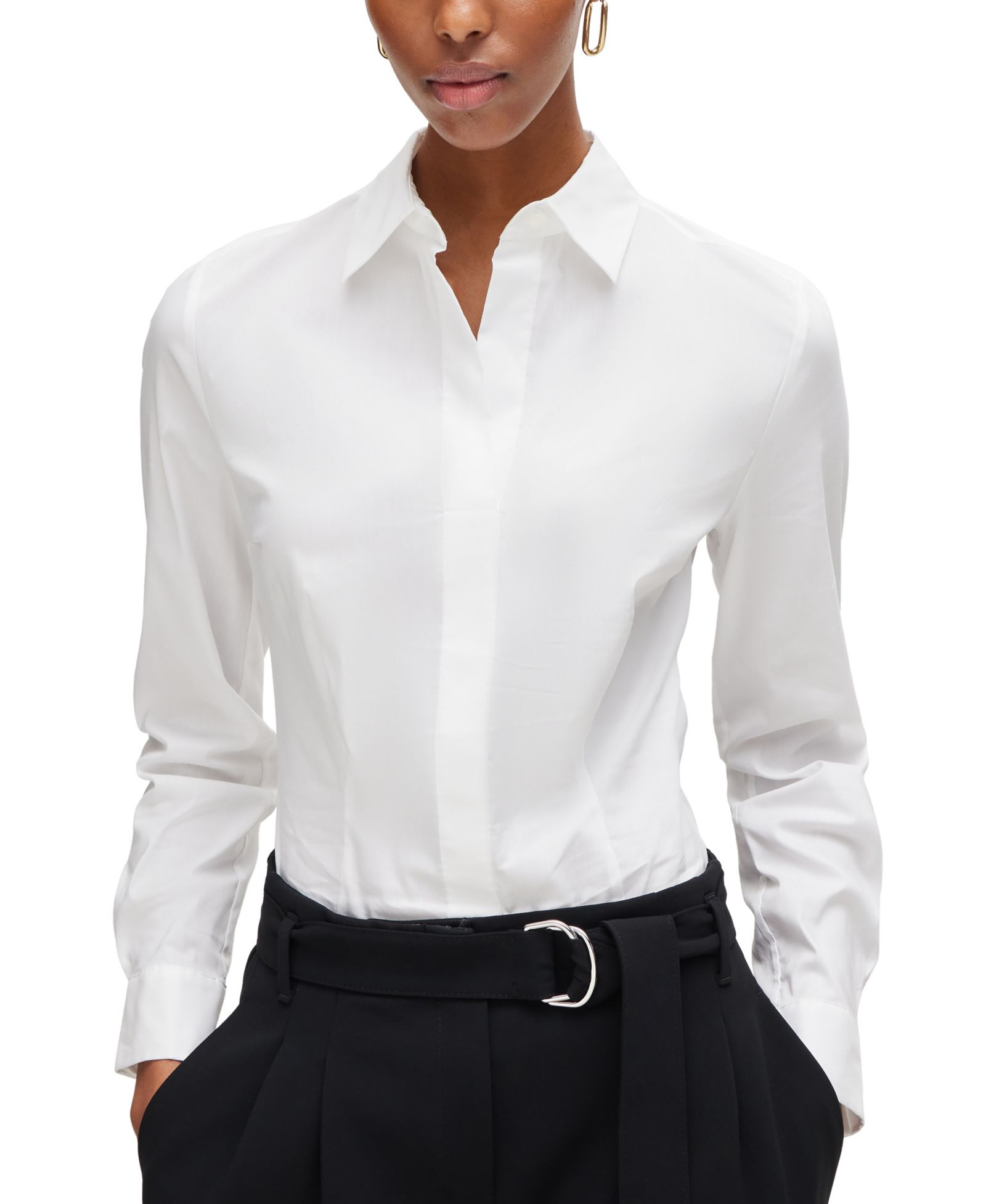 Женская блузка BOSS by Hugo Boss Slim-Fit