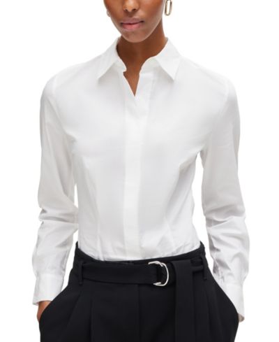 Женская блузка BOSS by Hugo Boss Slim-Fit