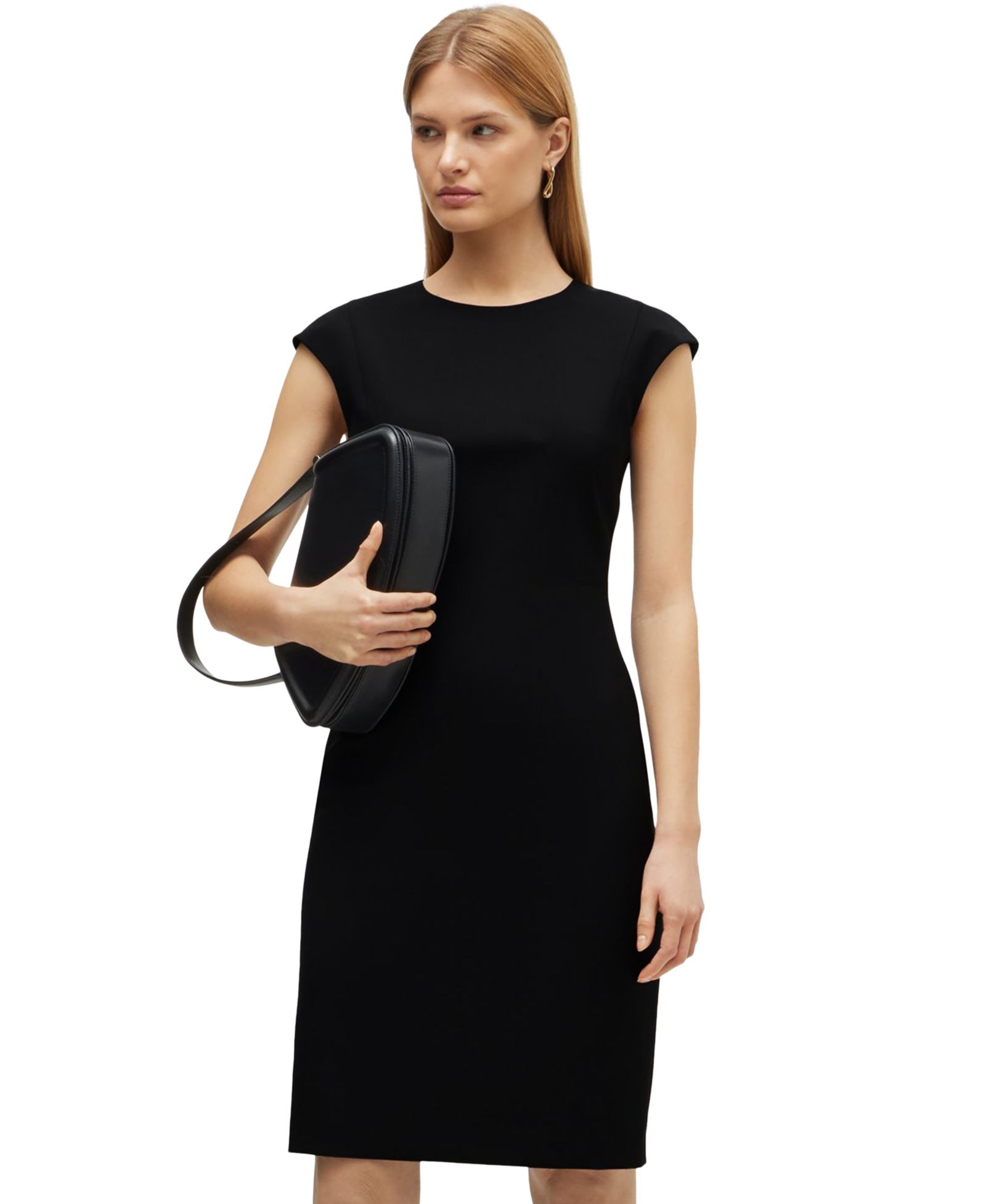 Платье Hugo Boss Women's Wool Cap Sleeve Slim-Fit