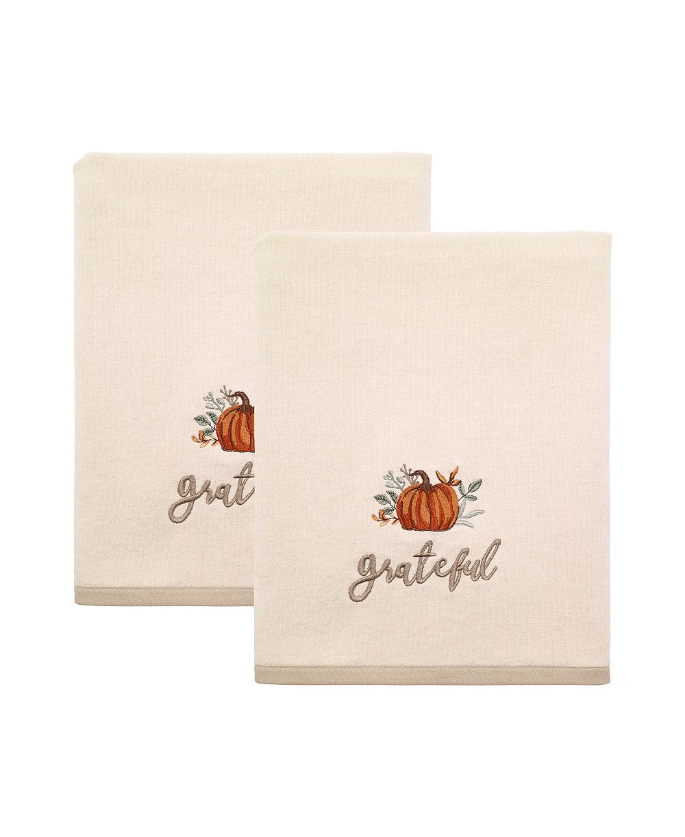 Набор банных полотенец Avanti Grateful Patch Harvest Cotton 2-Pc., 27" x 50"