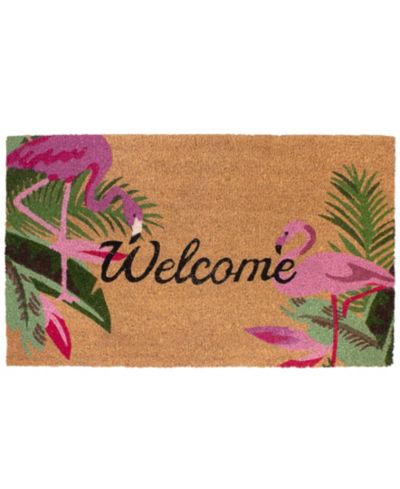 Коврик для ног Storm Stopper Flamingo All Weather Natural Coir 18" x 28"