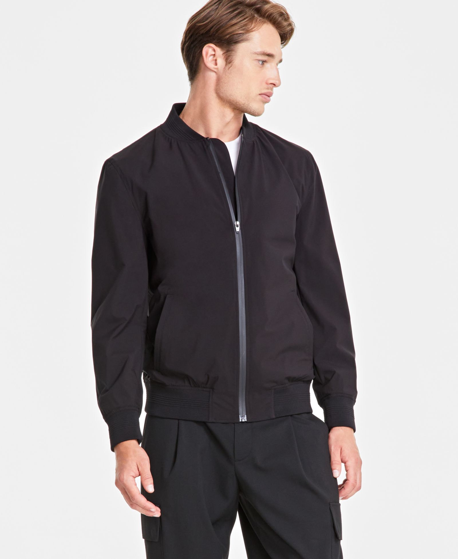 Alfani Мужской бомбер Regular-Fit, водонепроницаемый, Full-Zip