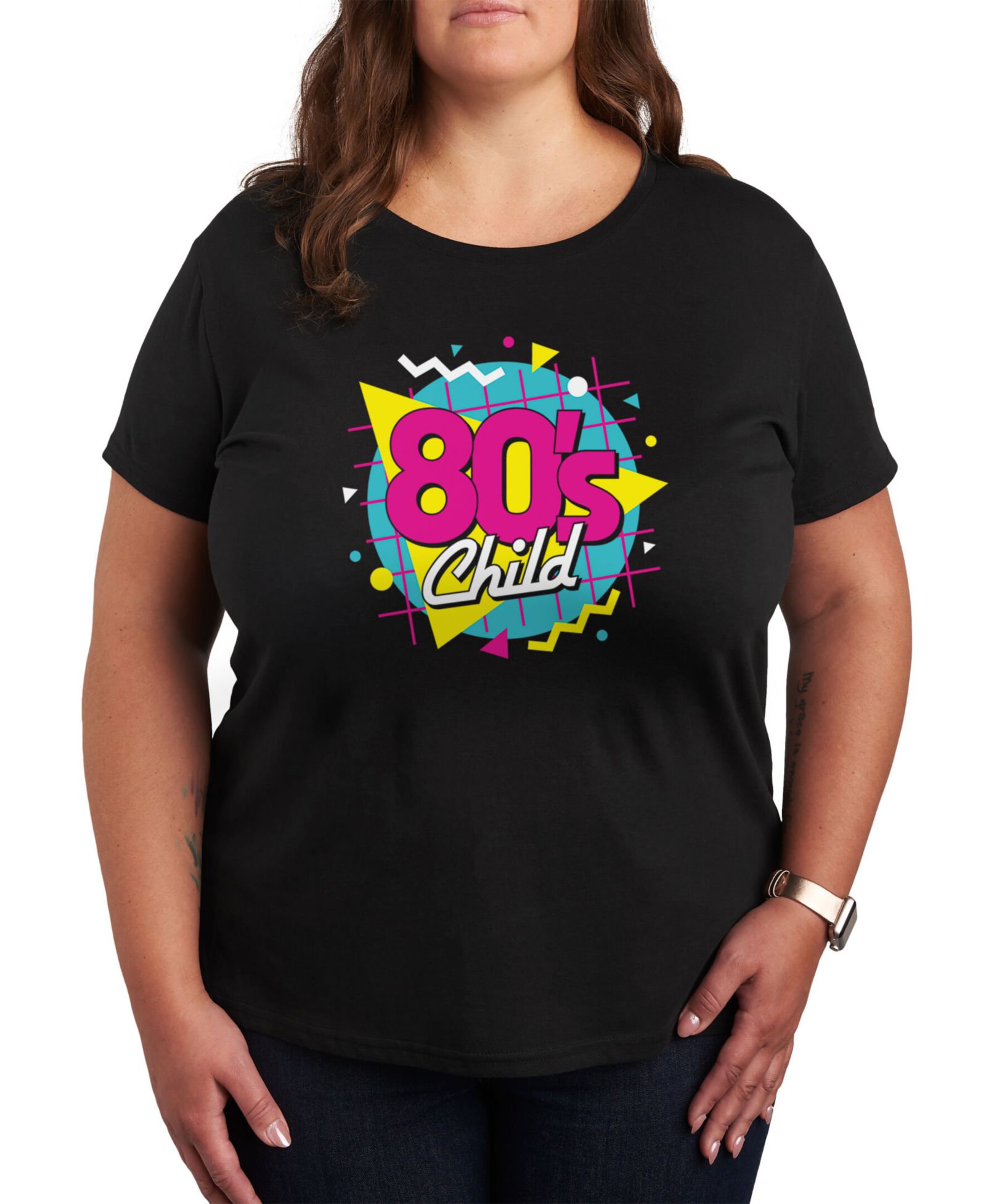 Мужская футболка Hybrid Apparel Trendy Plus Size Retro 80's Graphic