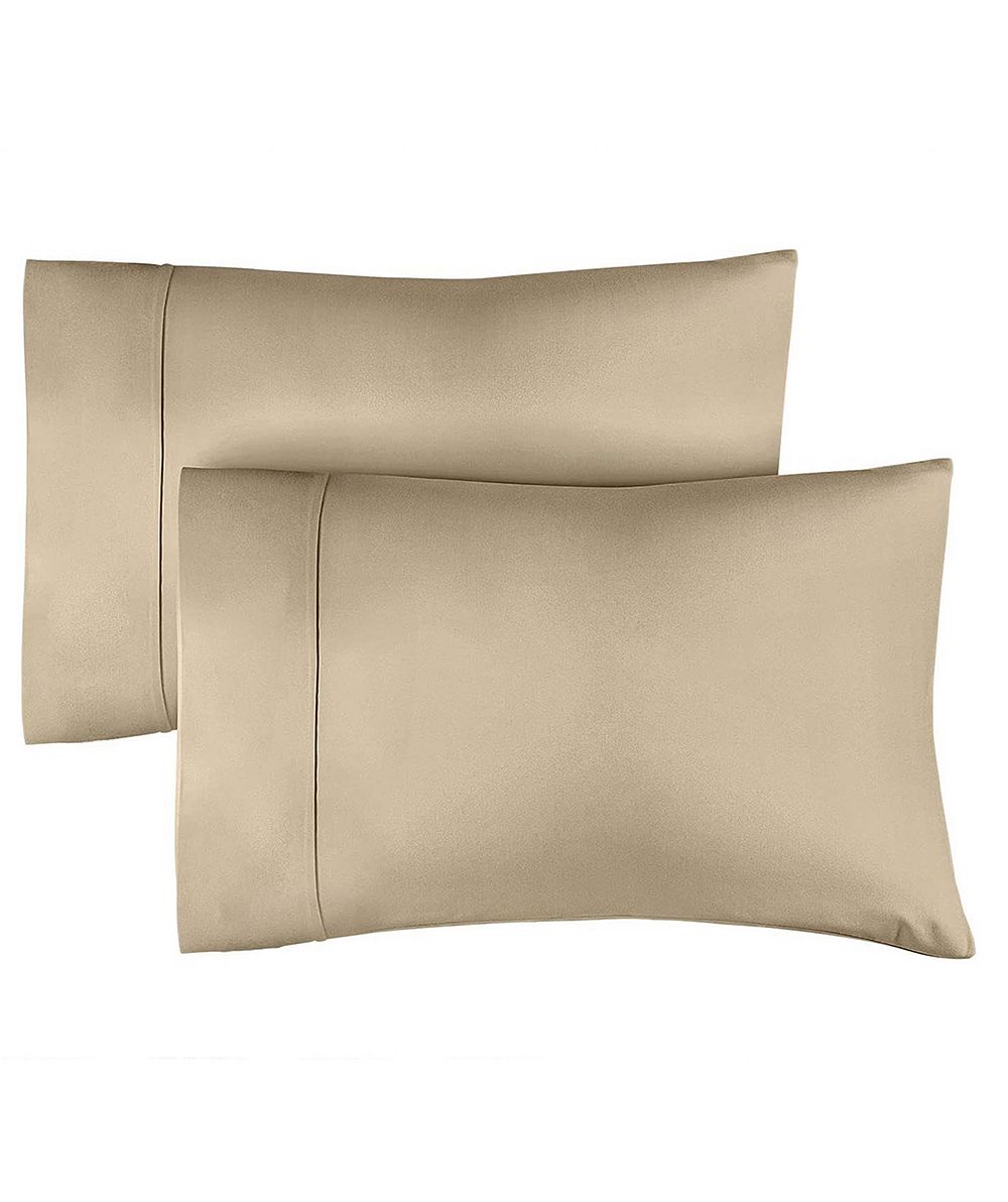 CGK Unlimited 400 Thread Count 100% Cotton Pillowcase Set of 2 - Soft Sateen Pillow Covers