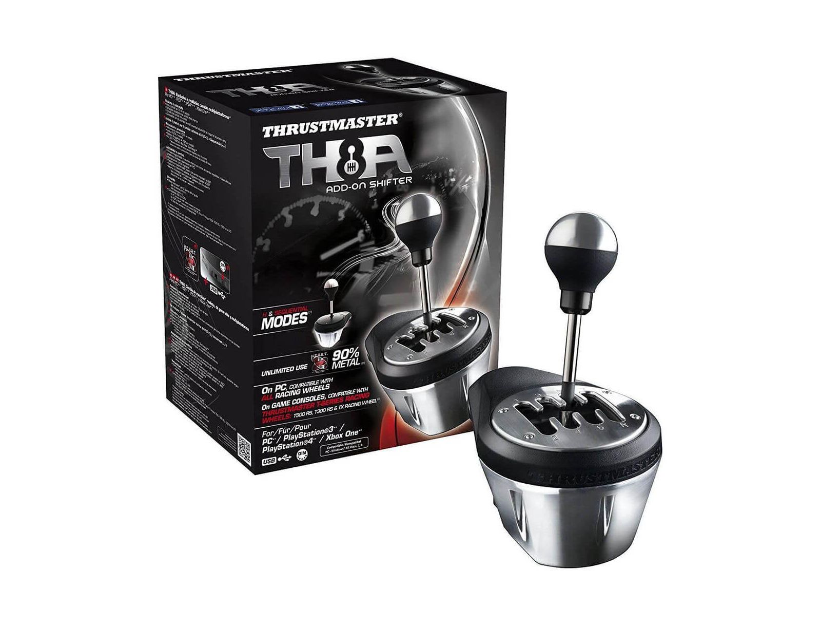 Thrustmaster TH8A Wired Sequential Shift Add-On Gearbox Shifter for PC, PS3, PS4, Xbox One