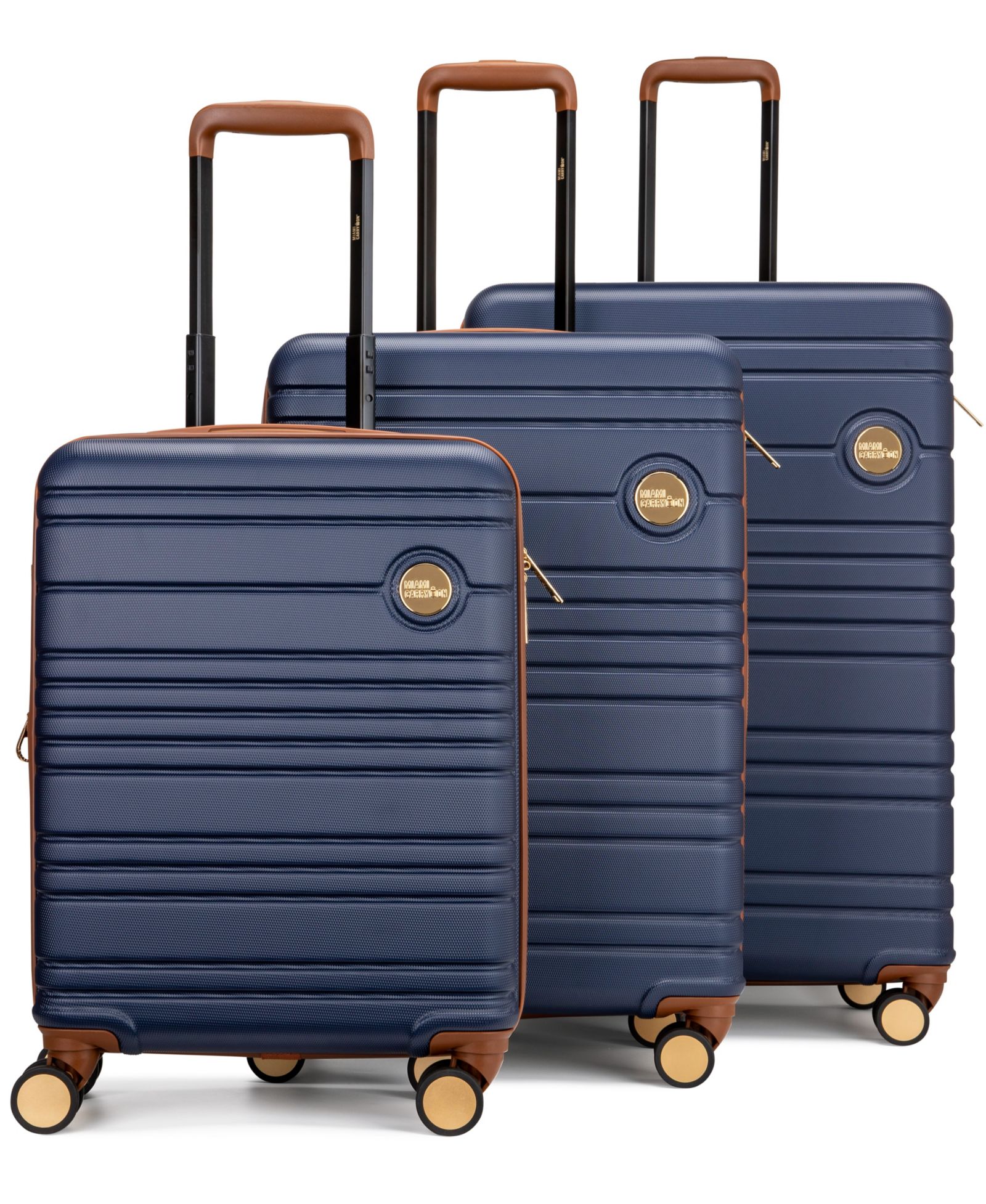 Miami CarryOn Ретро набор чемоданов из 3 предметов Expandable Brickell Spinner