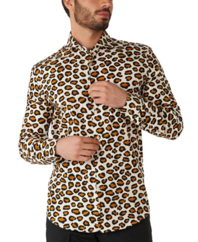 Мужская рубашка OppoSuits Crazy Party - Длинный рукав, Slim Fit