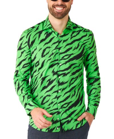 OppoSuits Men's SHIRT LS Wild Animal