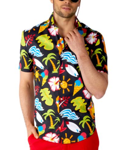 Мужская рубашка OppoSuits Short Sleeve Tropical Thunder