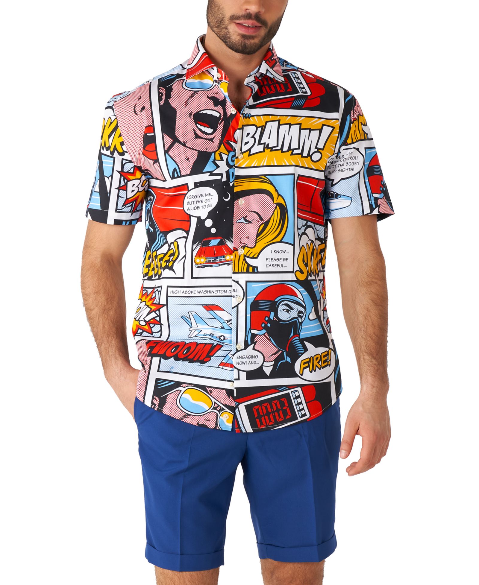 OppoSuits Мужская рубашка Short Sleeve Danger Days