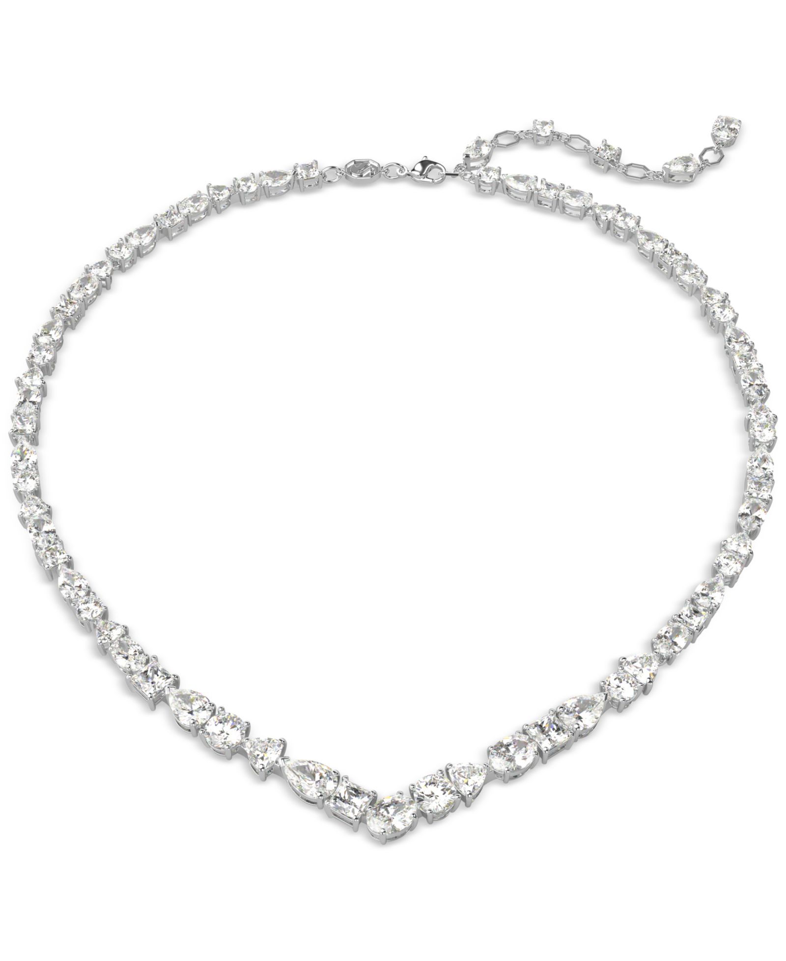 Ожерелье Swarovski Silver-Tone Crystal V-Shape