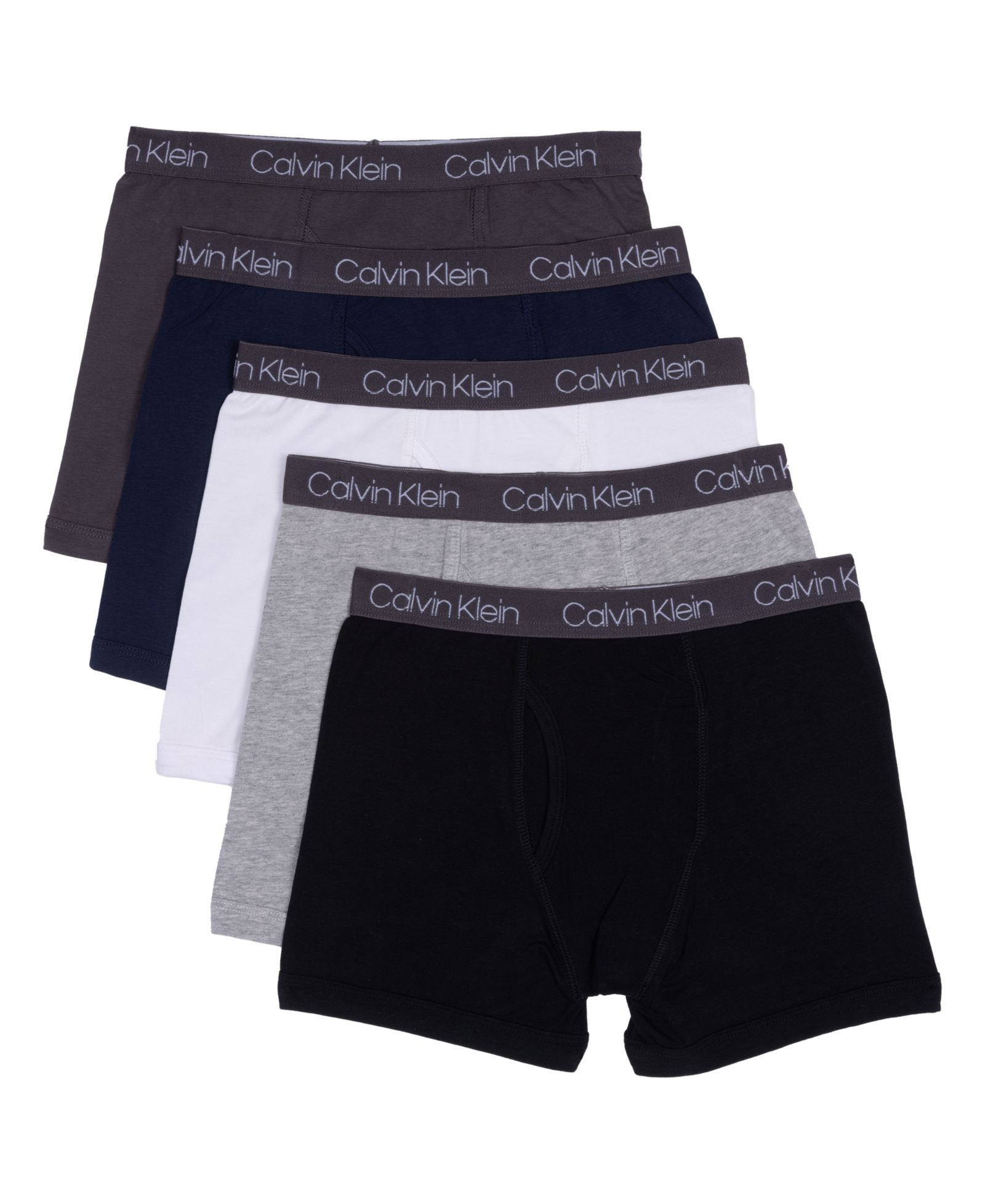 Calvin Klein Boys' 8-20 Stretch Boxer Brief, 5-Pack