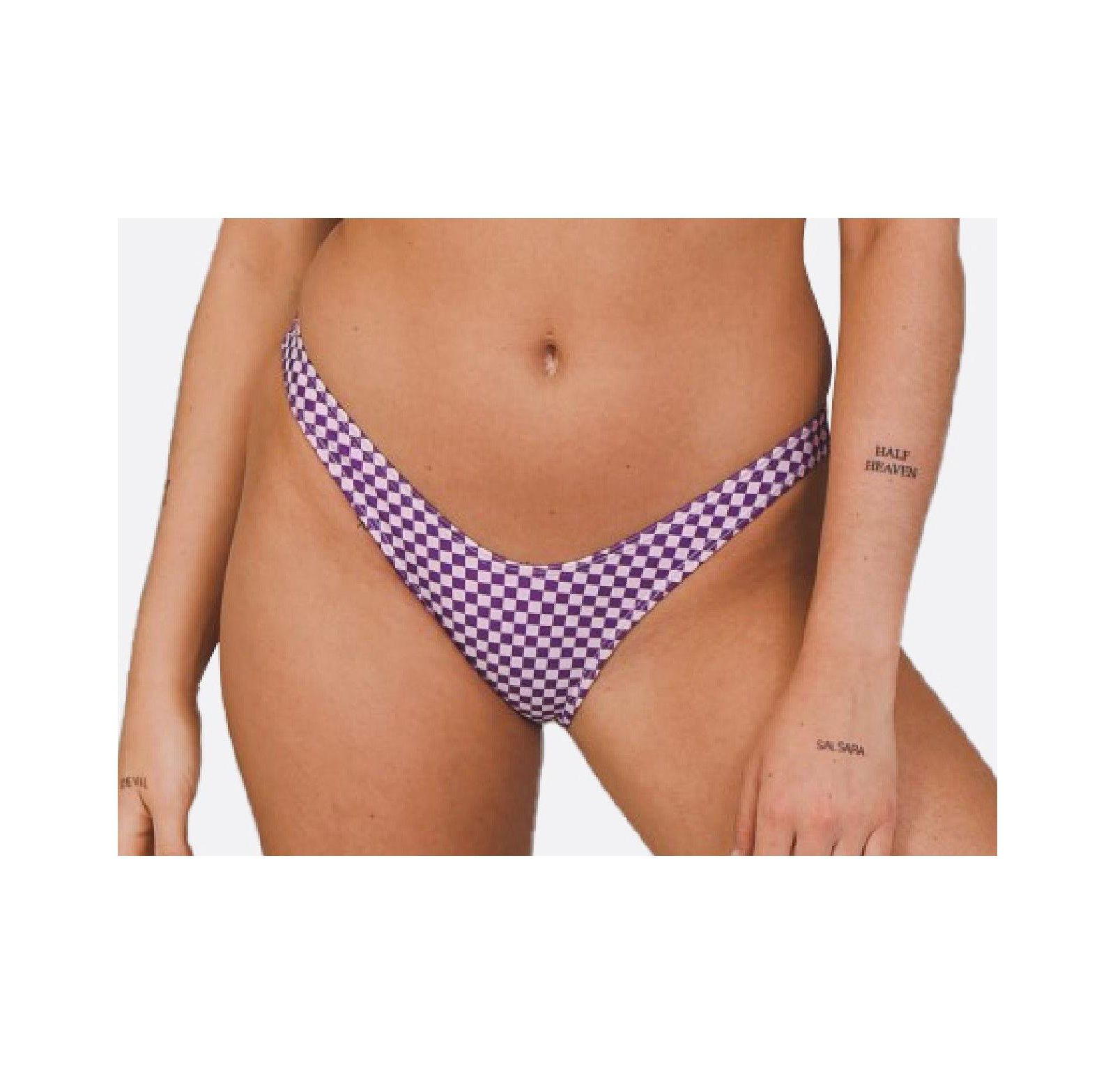 OOSC Women's Checkmate Brazilian Bikini Bottoms