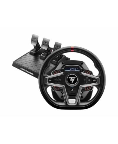 Thrustmaster T248 Wired Magnetic Paddles Leather Racing Wheel & Magnetic Pedals for PS5, PS4, PC
