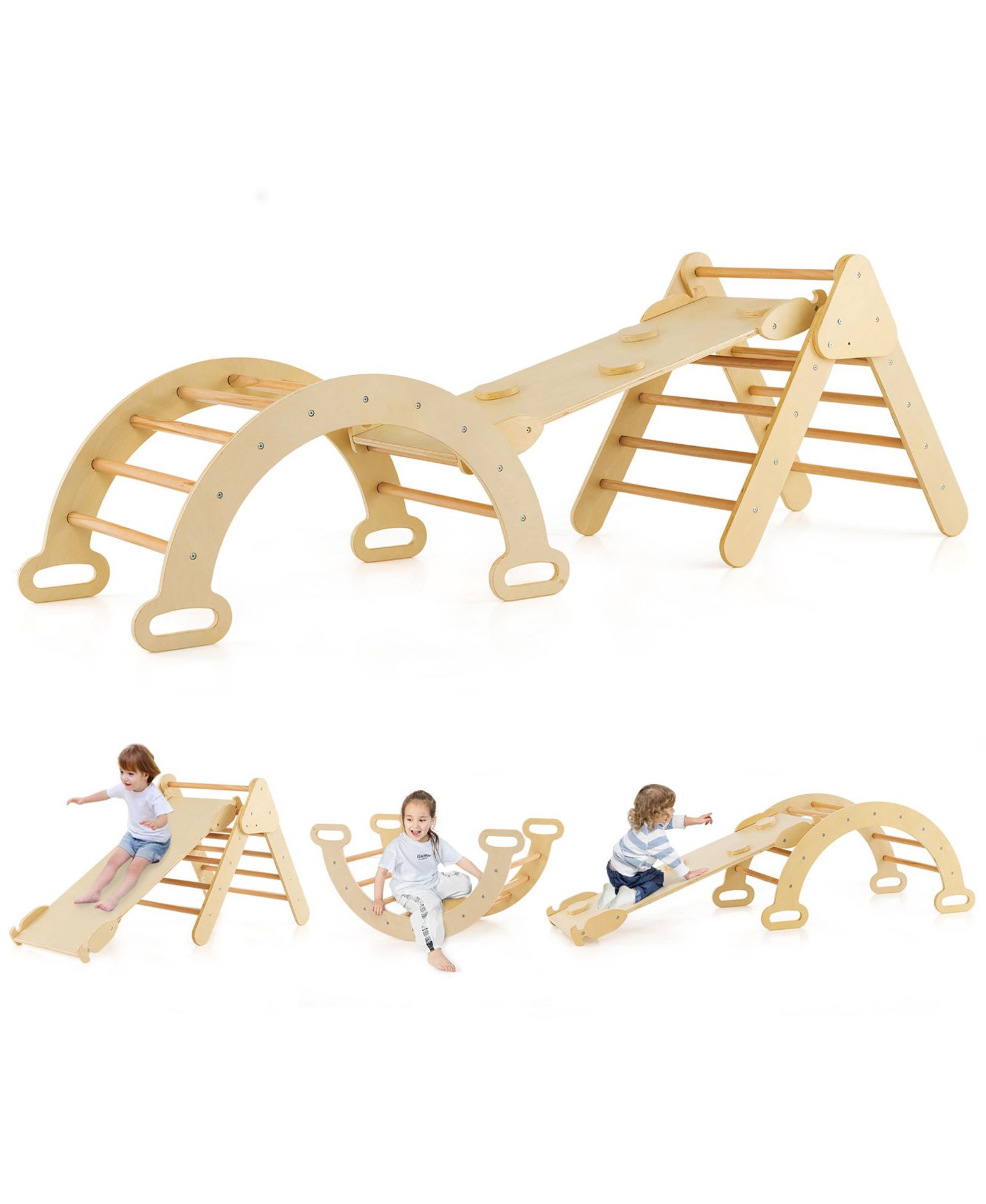 Costway детский игровой набор Climber Set с горкой
