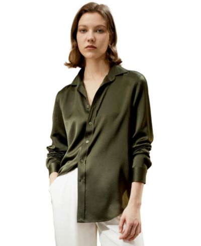 Женская шелковая рубашка LILYSILK Tailored Button Down