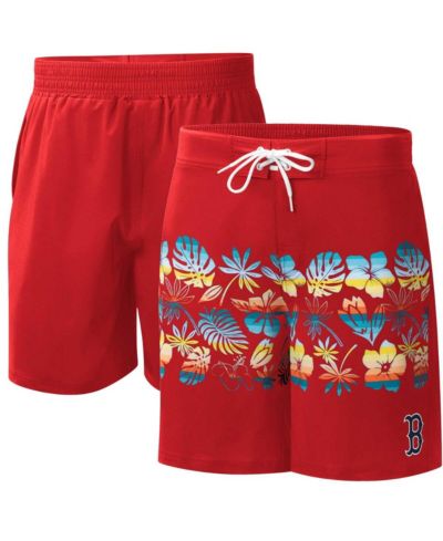 Men's G-III Sports by Carl Banks Red Boston Red Sox Breeze Volley Swim Shorts