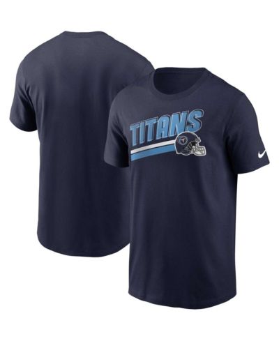 Мужская футболка Nike Navy Tennessee Titans Essential Blitz Lockup