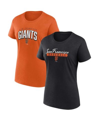 Женский набор футболок Fanatics Black, Orange San Francisco Giants