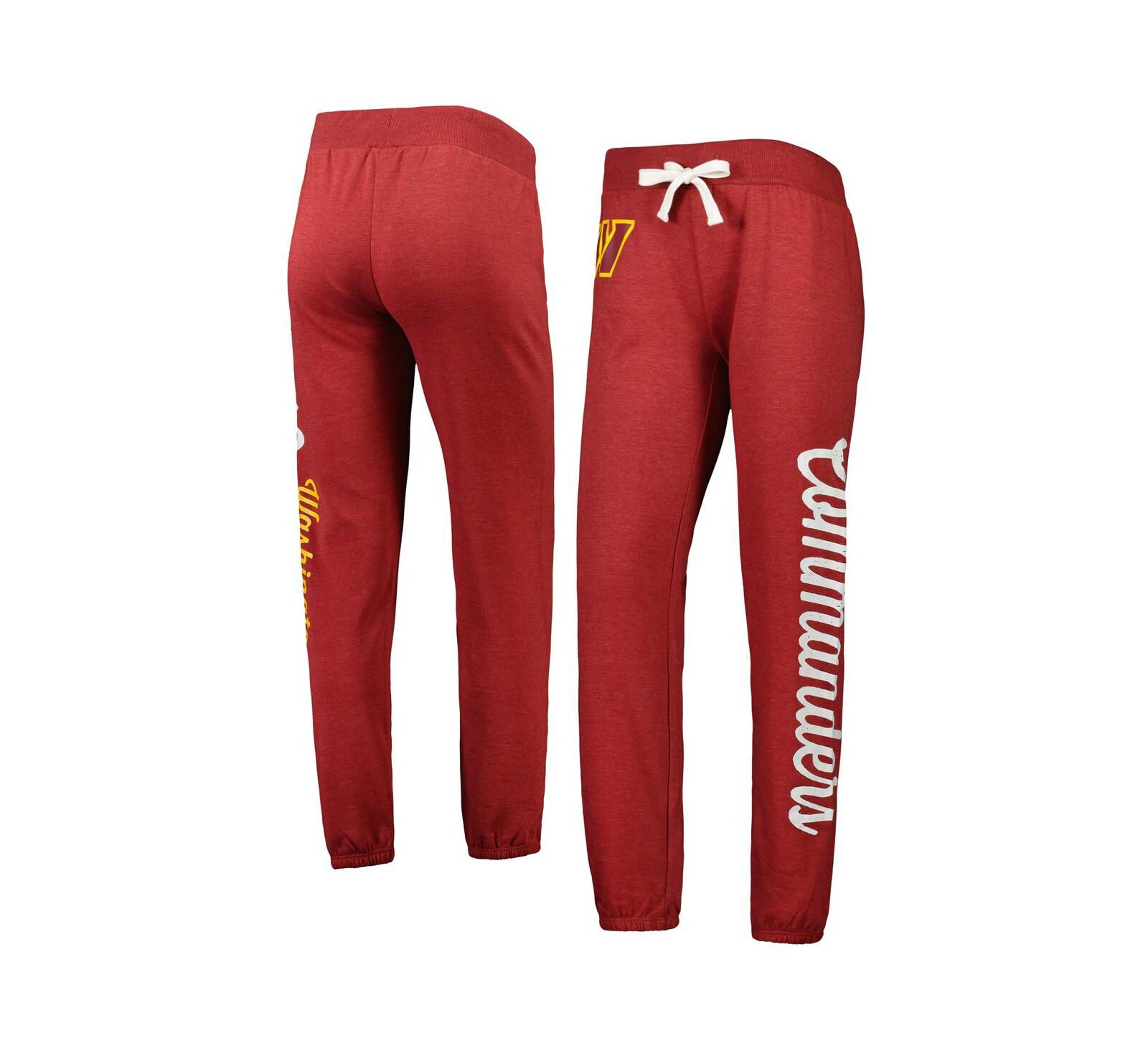 Женские брюки G-III 4Her by Carl Banks Burgundy Washington Commanders Scrimmage Fleece