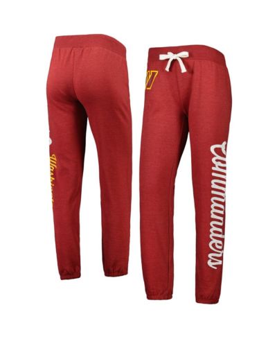 Женские брюки G-III 4Her by Carl Banks Burgundy Washington Commanders Scrimmage Fleece
