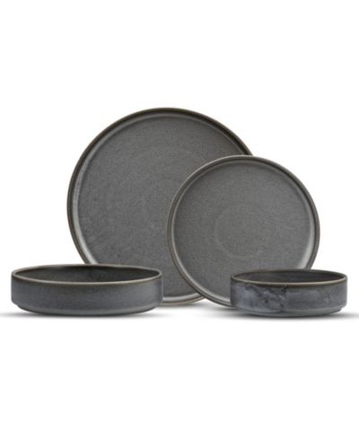 Fortessa Sound Thunder 16 Pc. Dinnerware Set, Service for 4