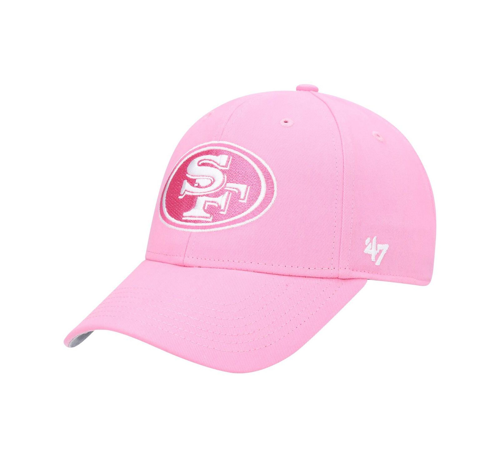 Детская регулируемая кепка '47 Brand Pink San Francisco 49ers Rose MVP