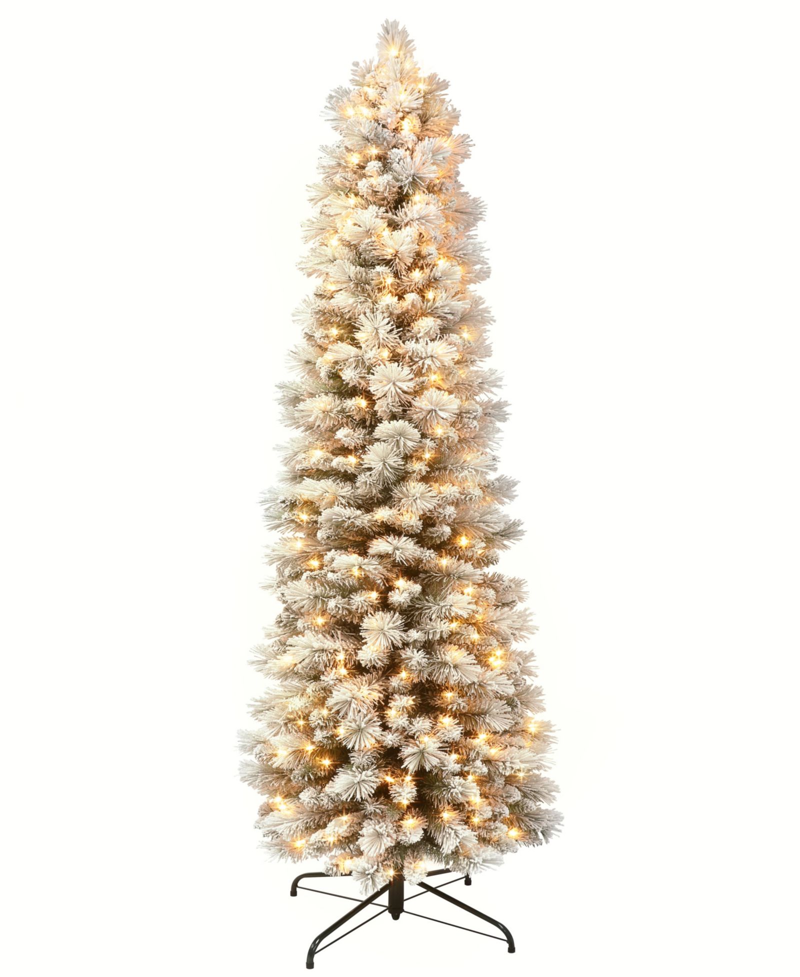 Искусственная елка Puleo 6.5FT Pre-Lit Flocked Patagonia Pencil