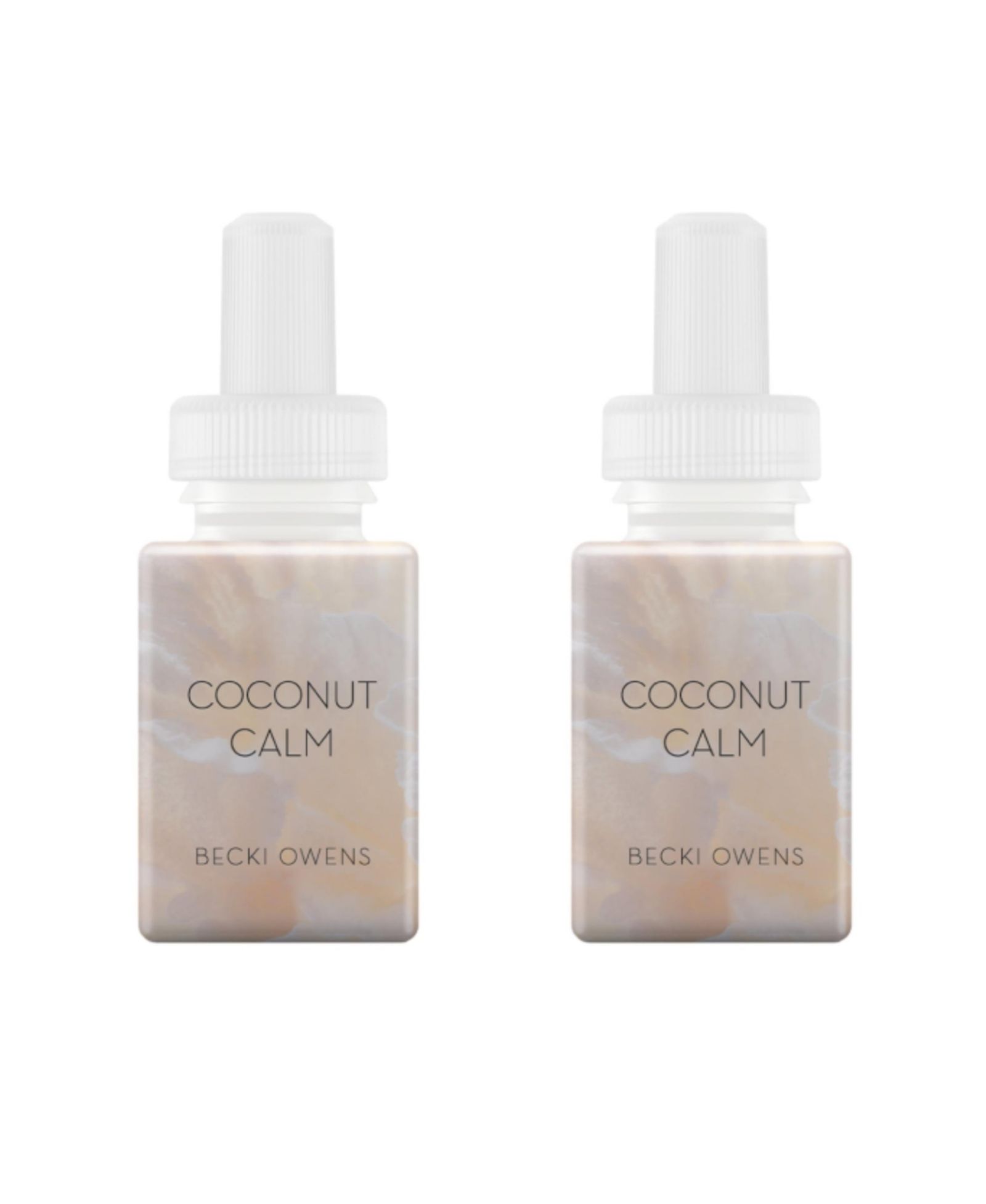 Pura Becki Owens - Coconut Calm - Рефил для ароматизатора, до 120 часов премиального аромата, 2 шт