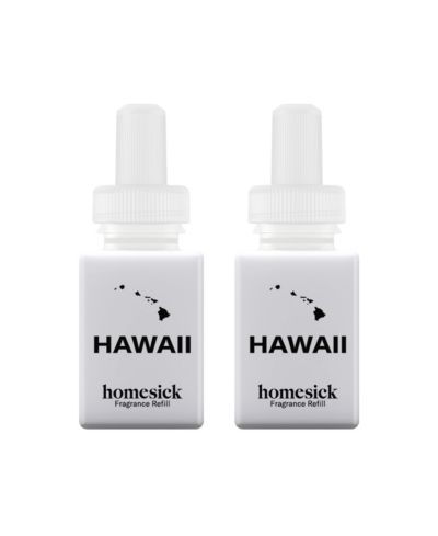 Pura and Homesick Home Scent Refill - Hawaii - Ароматическая добавка для умного диффузора - до 120 часов аромата на одну упаковку - 2 шт.