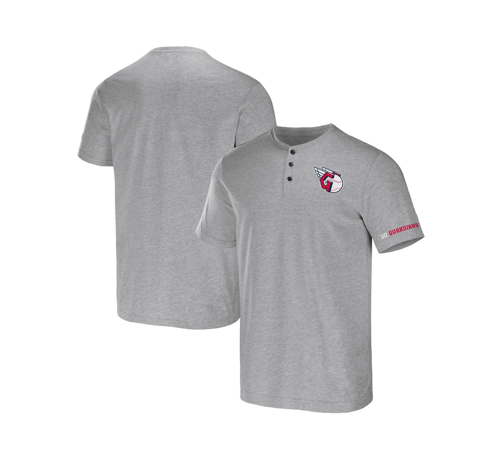 Мужская футболка Fanatics Darius Rucker Collection Heather Gray Cleveland Guardians Henley