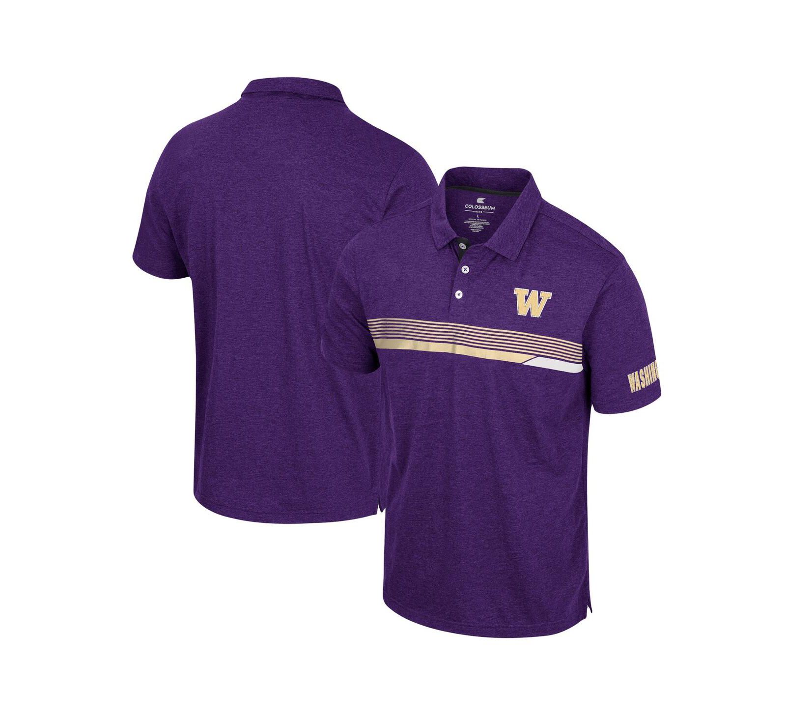 Мужская рубашка-поло Colosseum Purple Washington Huskies No Problemo