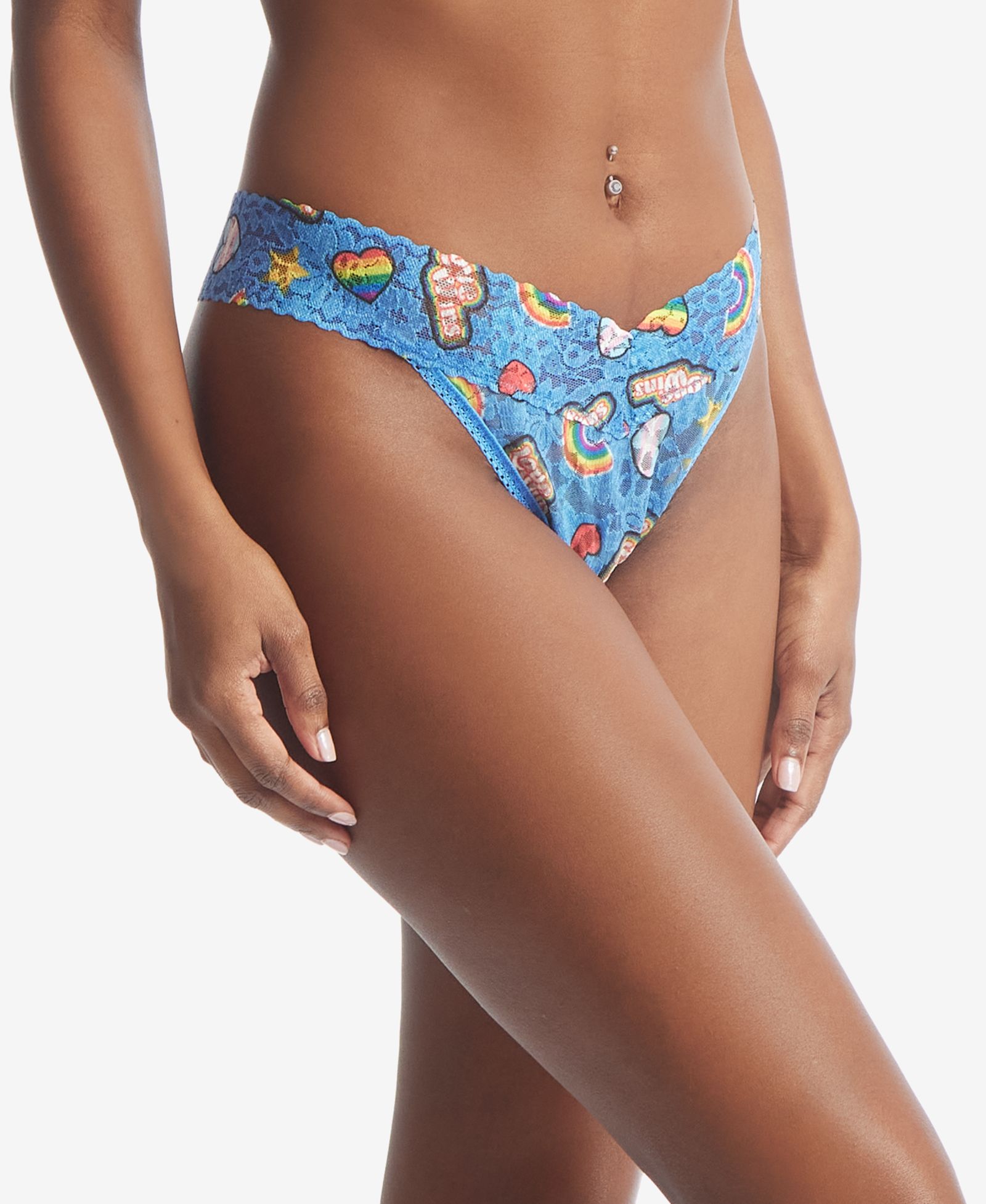 Женские трусики Hanky Panky Printed Daily Lace Original Rise Thong