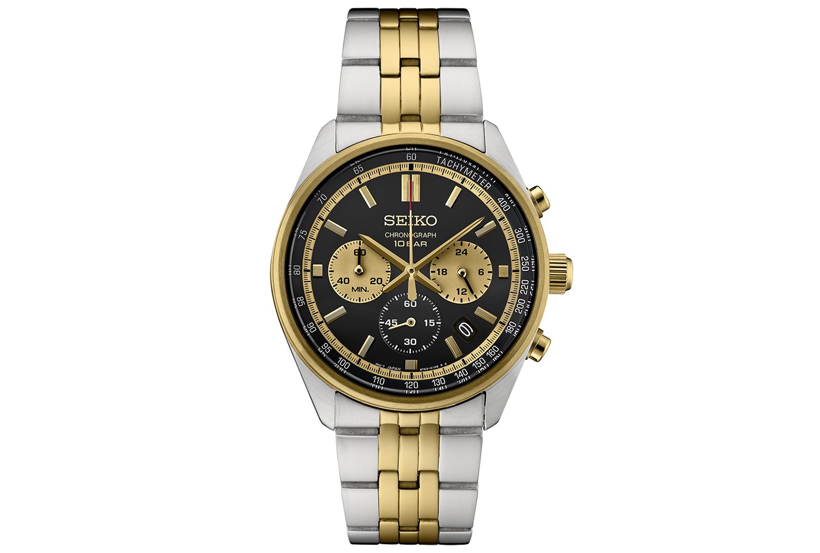 Seiko Men's Chronograph Essentials Two-Tone Stainless Steel Bracelet Watch 42mm