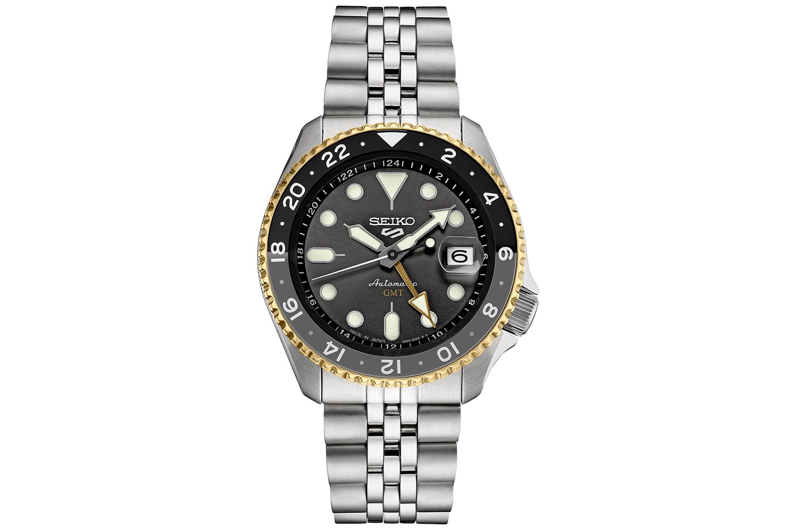 Seiko Men's Automatic 5 Sports Stainless Steel Bracelet Watch 43mm