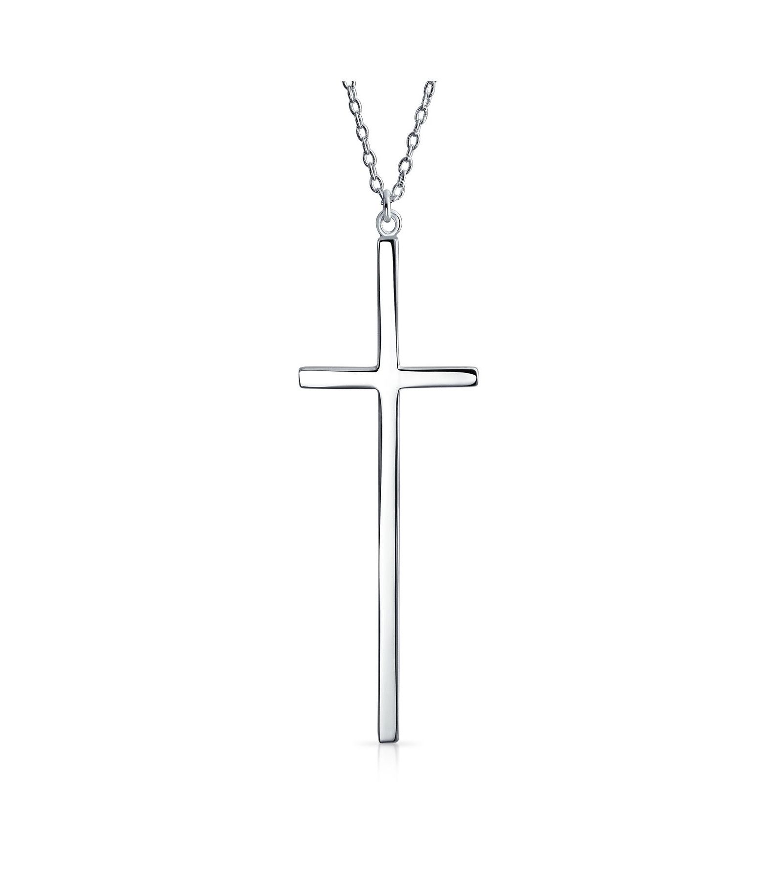 Подвеска-кулон Bling Jewelry с религиозным крестом из стерлингового серебра с напылением золота