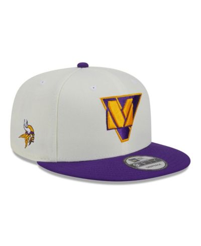 Мужская кепка New Era Cream, Purple Minnesota Vikings City Originals 9FIFTY Snapback