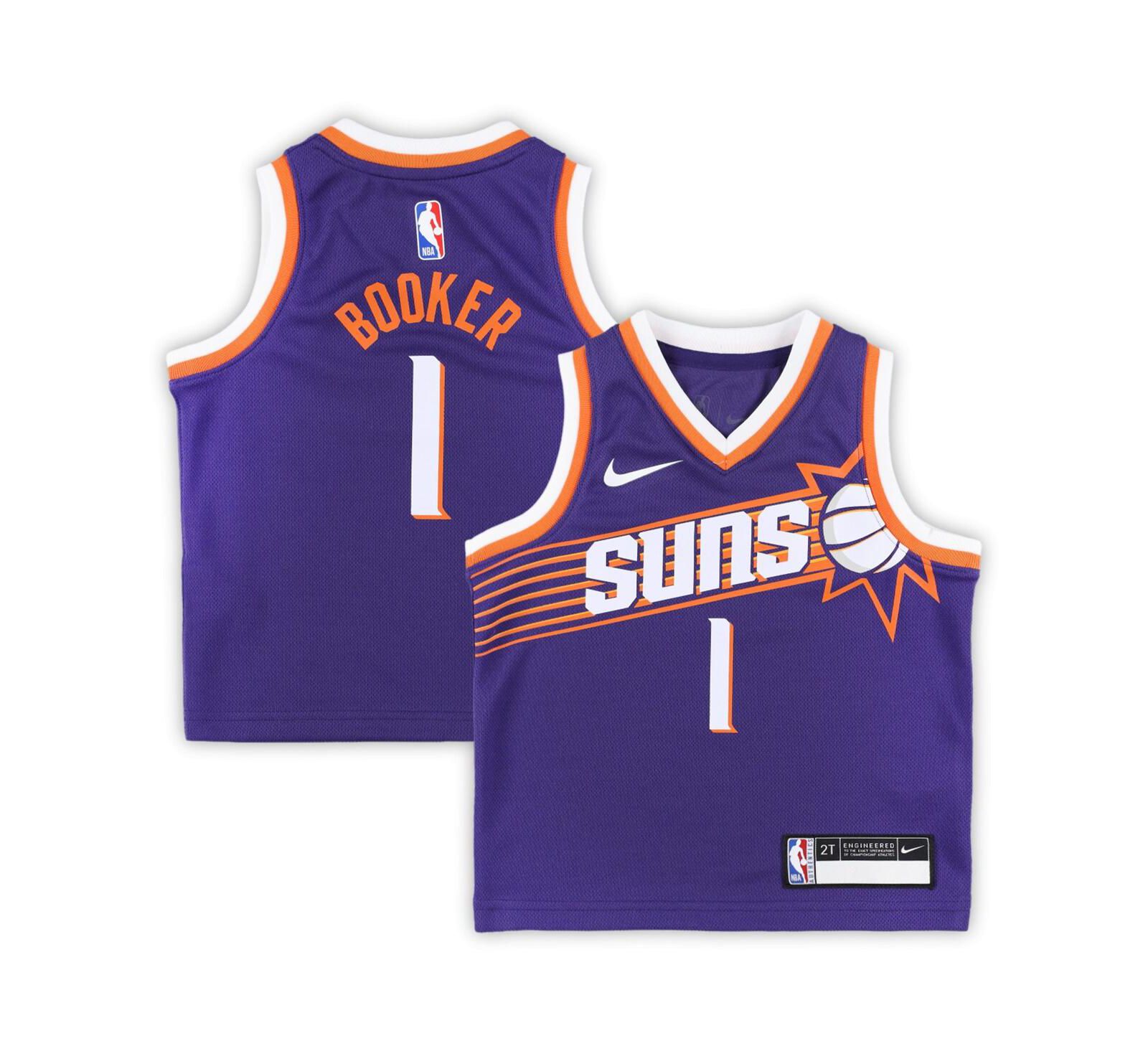 Детская джерси Nike Devin Booker Purple Phoenix Suns Swingman Player - Icon Edition