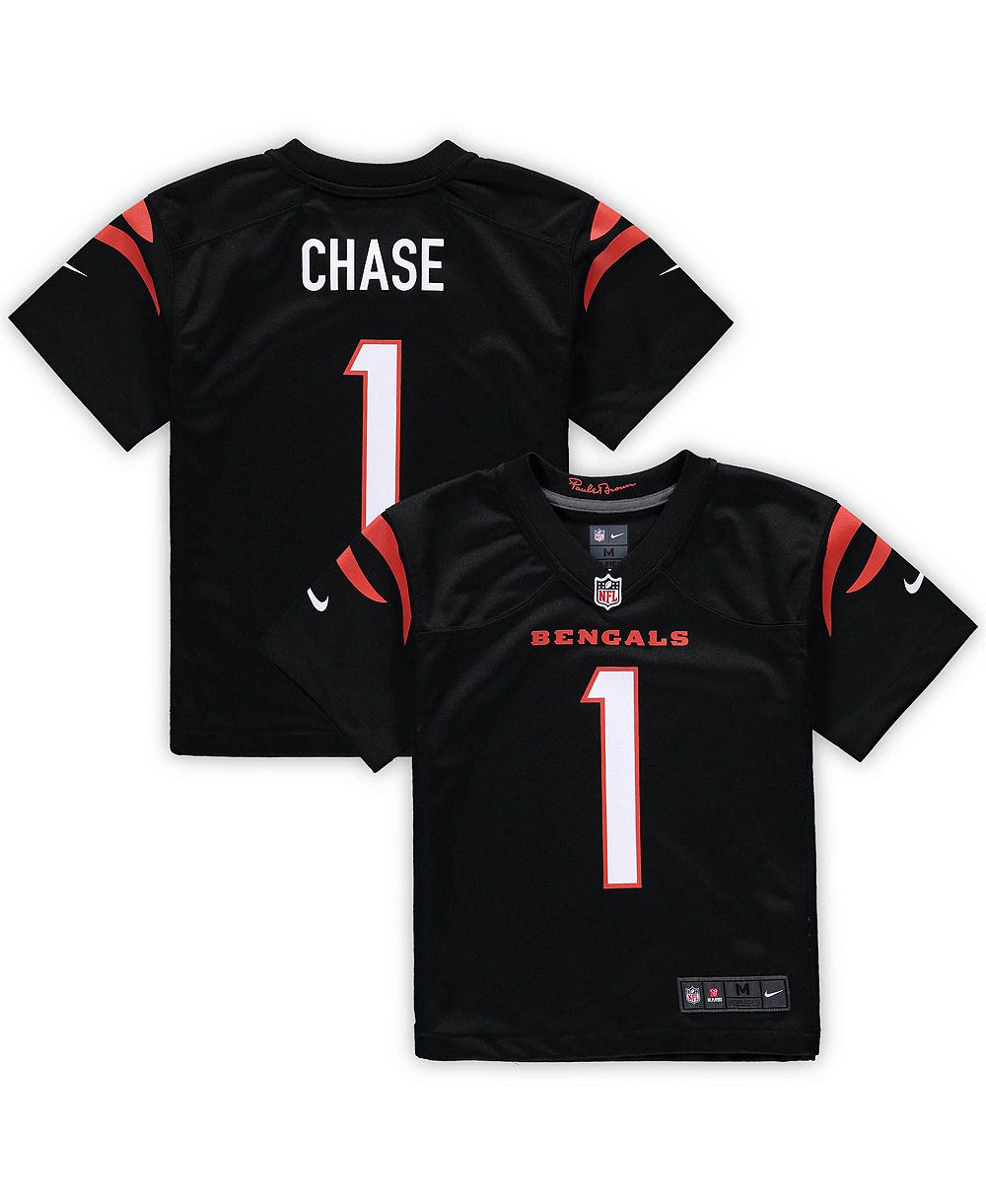 Детская джерси Nike Ja'Marr Chase Black Cincinnati Bengals