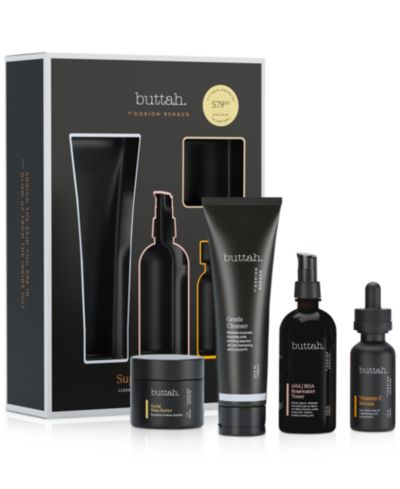 Набор по уходу за кожей Buttah Skin 4-Pc. Supreme с маслом ши для лица