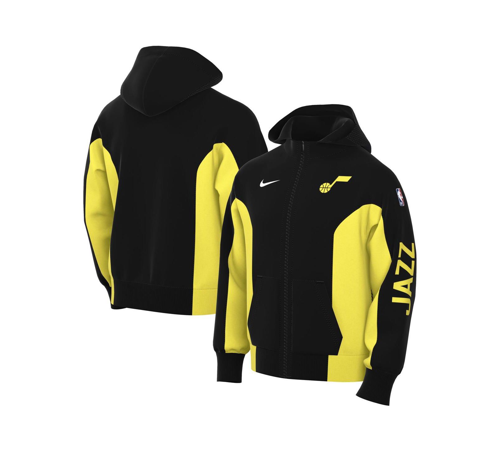 Мужское худи Nike Black Utah Jazz 2023/24 Authentic Showtime Full-Zip