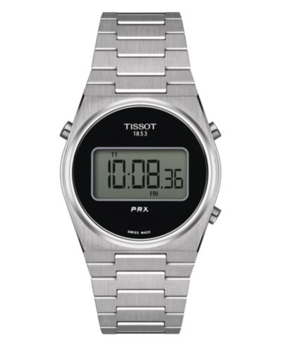 Tissot Unisex Digital PRX Stainless Steel Bracelet Watch 35mm
