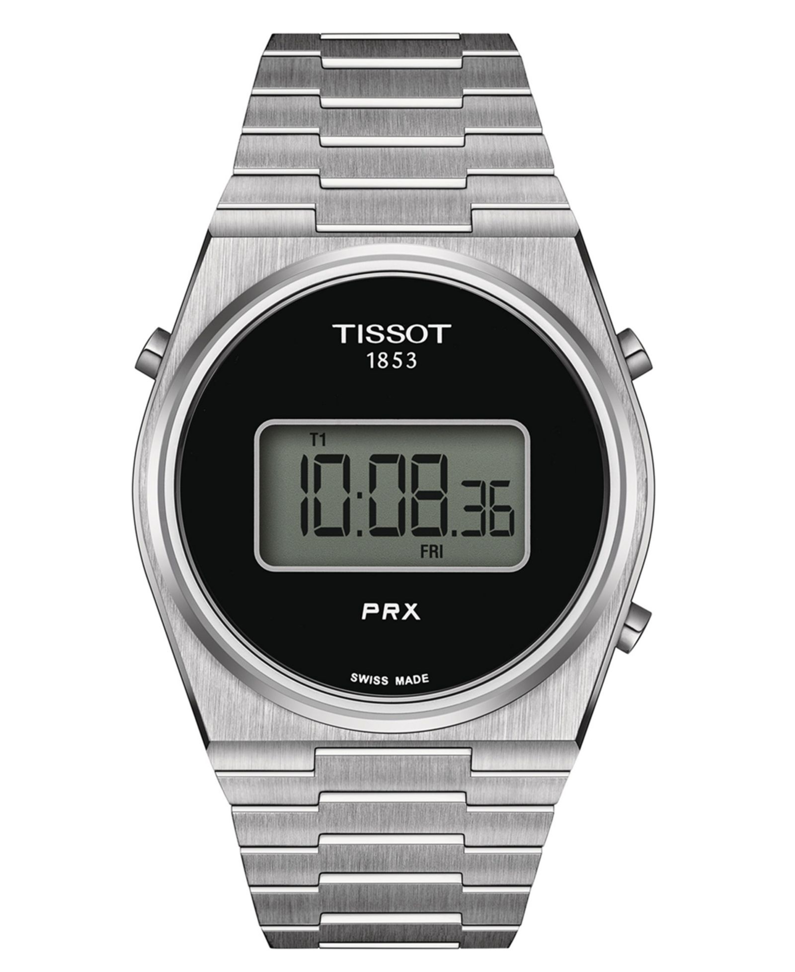 Tissot Men's Digital PRX Stainless Steel Bracelet Watch 40mm