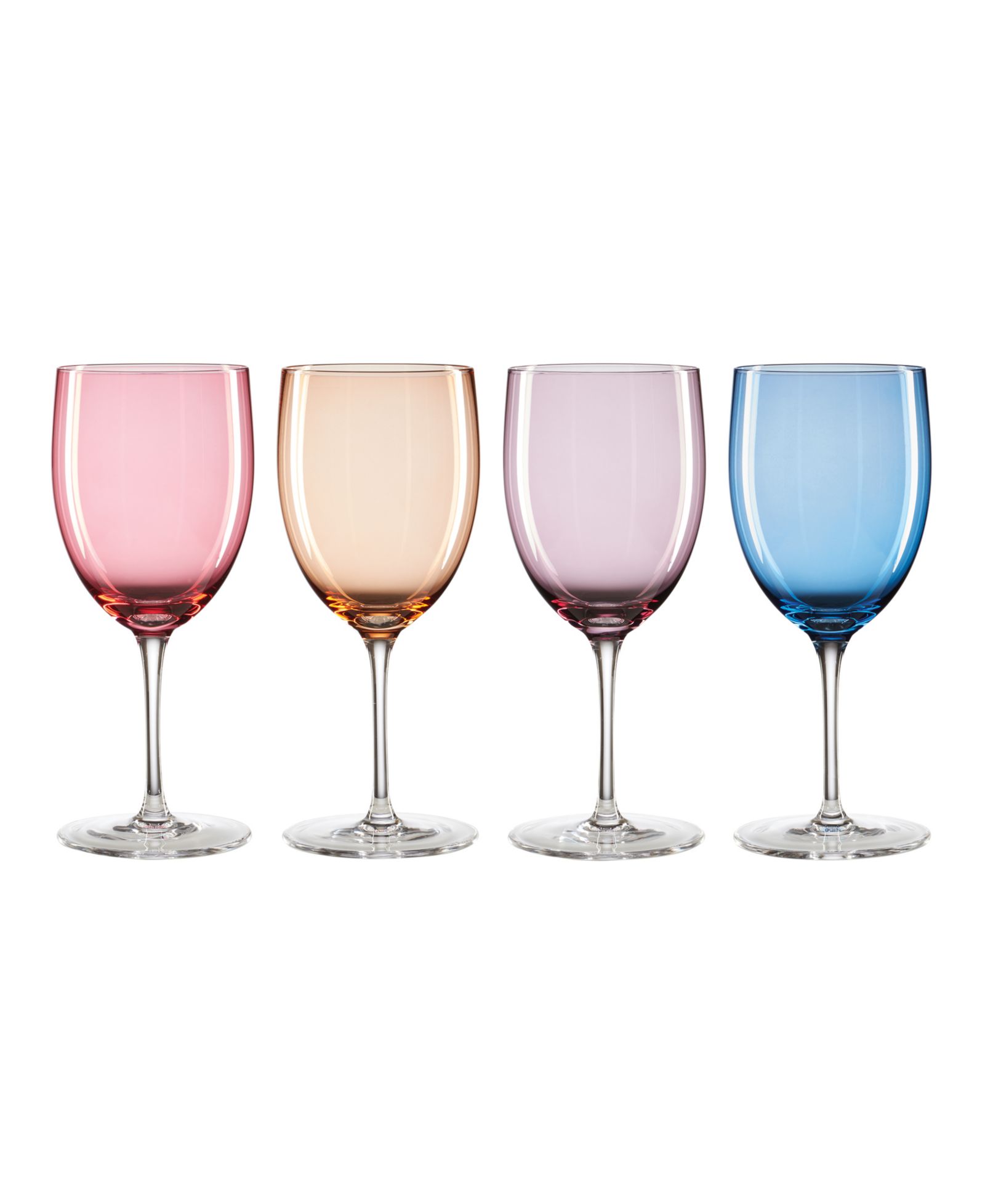 Oneida True Colors Wine Glasses, Set of 4
