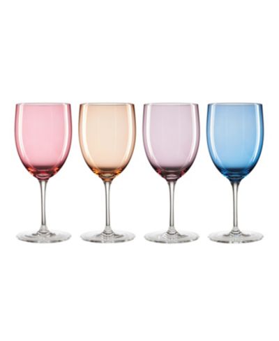 Oneida True Colors Wine Glasses, Set of 4