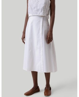 Reistor Women's Overlap Midi Skirt