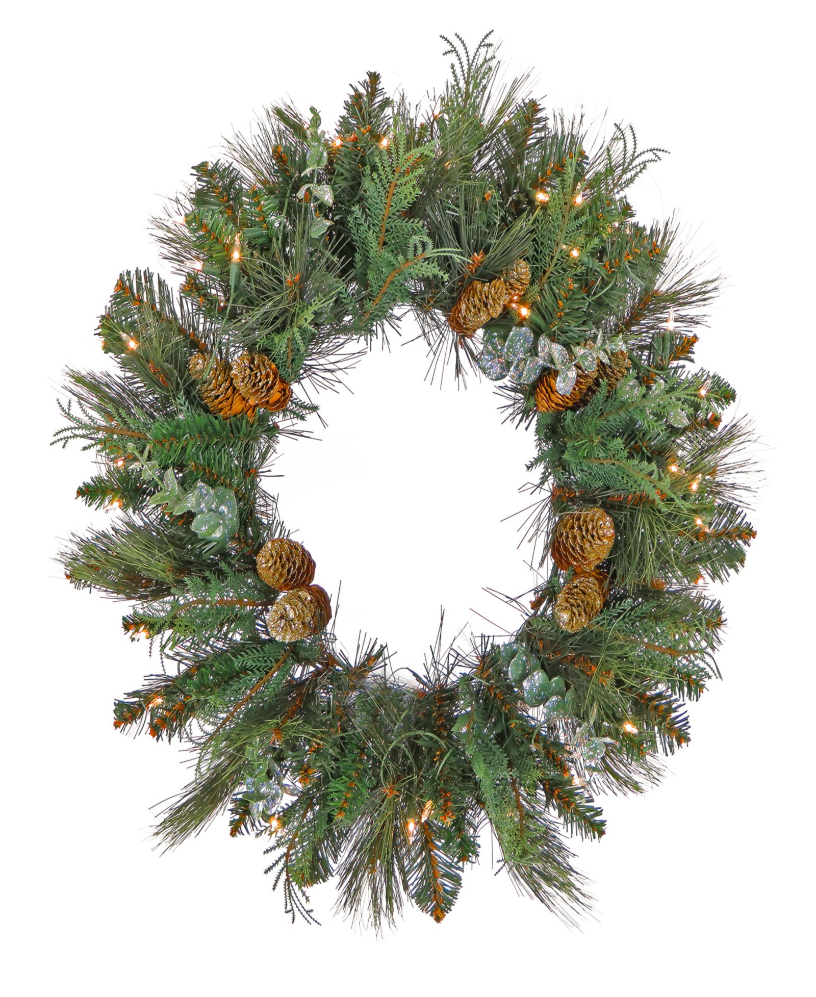 Искусственный венок National Tree Company First Traditions Collection с LED-подсветкой